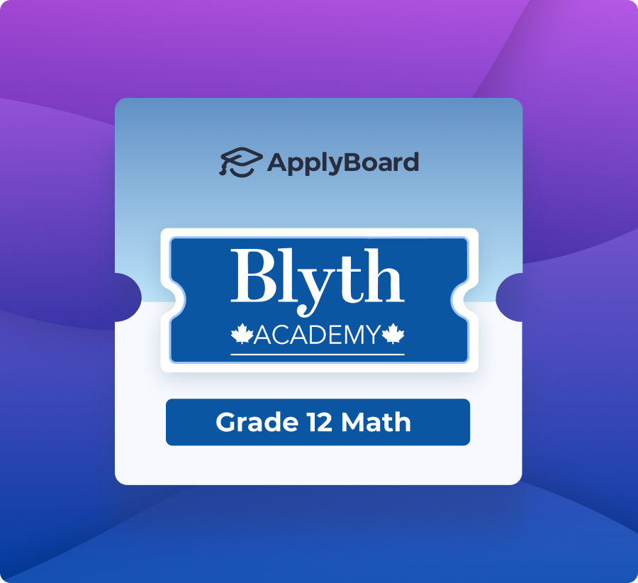 Blyth Academy Online: Grade 12 Math